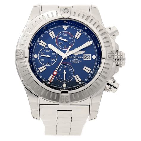 breitling super avenger blue dial a13370|Breitling super avenger with diamonds.